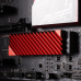 M.2 SSD NVMe Aluminum Heat Sink with Thermal Pad - Red